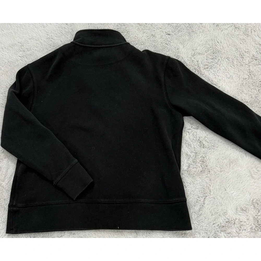 Banana Republic Men's Black 1/4 Zip Mock Neck Pullover Sweatshirt Size L